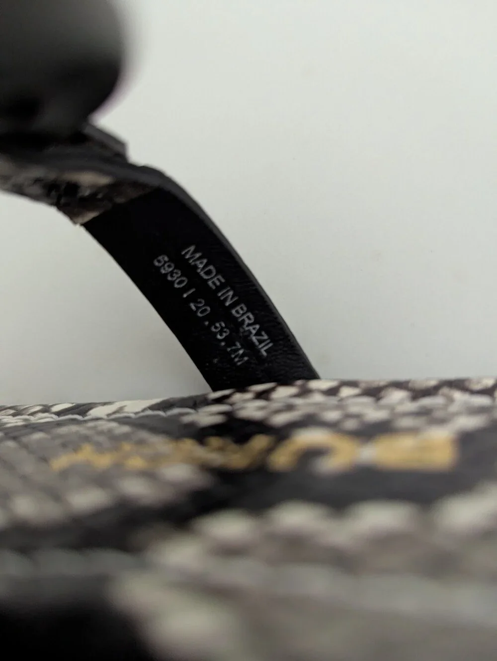 EUC! Tory Burch Miller Sandal In Black/Gray Snakeskin Print Size 7